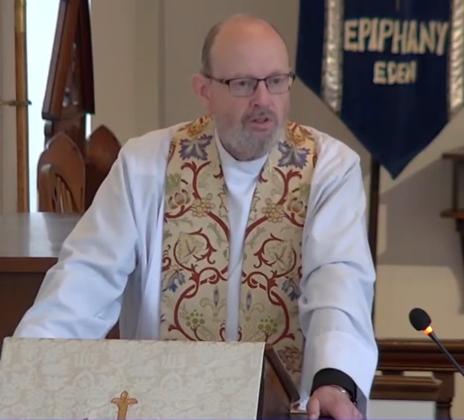 The Rev. Geoffrey Taylor, Sunday service priest